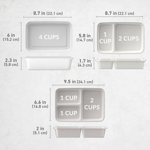 Prep 60 Piece Meal Prep Kit (White Stone)
