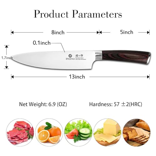 Japanese Chef Knife (Deep Brown)