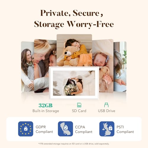 Sand 11'' 2K WiFi Digital Picture Frame (11‘’ in Sand 2K)