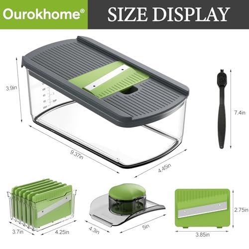 Mandolin Slicer for Kitchen Food (6 Count)