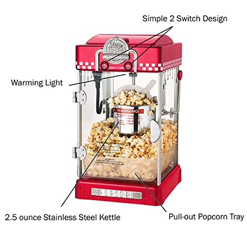 Popcorn Little Bambino 2.5oz Popcorn Machine (Red)