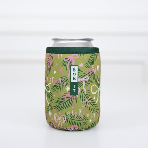 CanSok Sleeve for Beer & Soda Insulated Neoprene Cover (Tied with Cheer / 12oz Slim Can Sleeve)