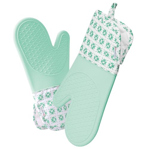 UltraShield Silicone Oven Mitts (Gem-teal / Standard)