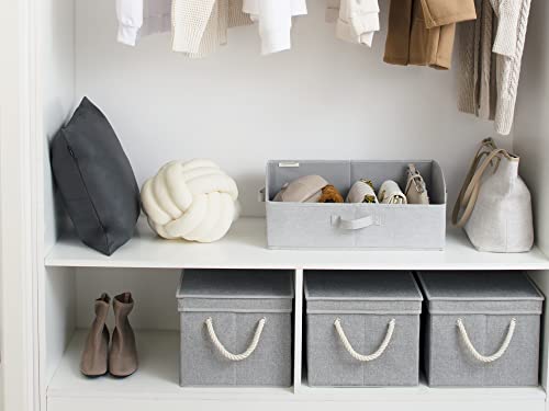 Storage Bins with Lids (Gray / Jumbo)