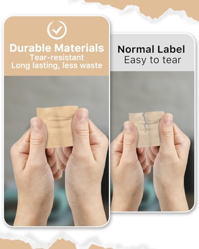 2"x2" Brown Square Thermal Labels