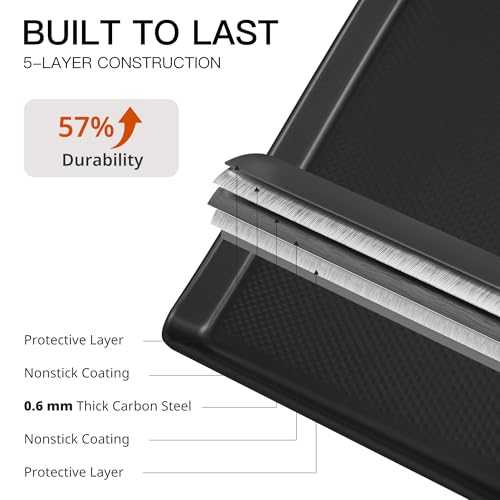2 Pack Half Sheet Pan Set (Dark Gray / Half Sheet)
