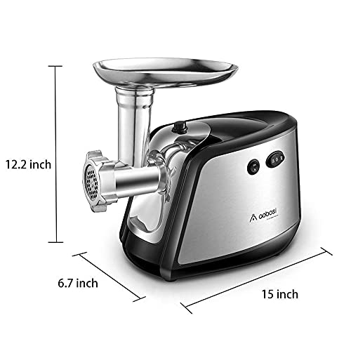 Meat Grinder Electric (Silver+Black)