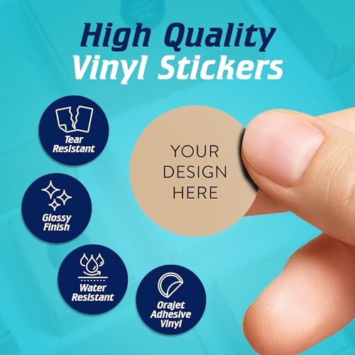 Custom Vinyl Stickers Your Image (100 Count)