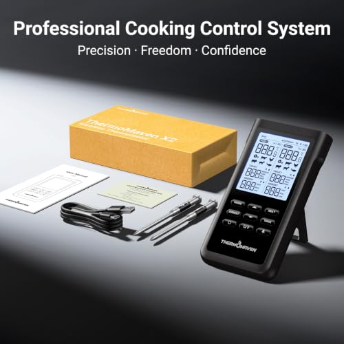 Sub 1G Wireless Meat Thermometer (Black)