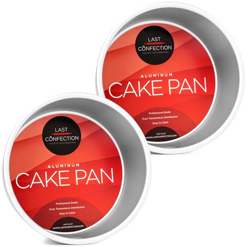 7 x 4 Inch Round Cake Pans (2 Pack - 7" x 4" Deep)