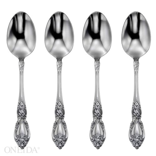 Wordsworth Dinner Spoons Silverware Set for 4 (Service for 4 / Dinner Spoons, Set of 4)