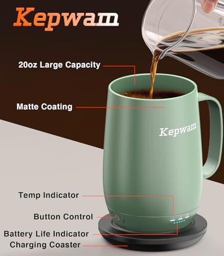 Heated Coffee Mug T2 (Sage Green)