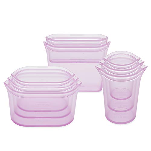 Reusable Food Storage Containers Full Set of 8 Lavender (Lavender / 8 Piece Set)