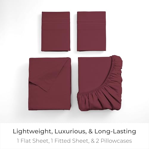Iconic 4 Piece (1785 Burgundy / California King)