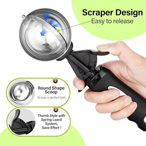 Ice Cream Scoop with Trigger (4.9 tsp (65 mm))