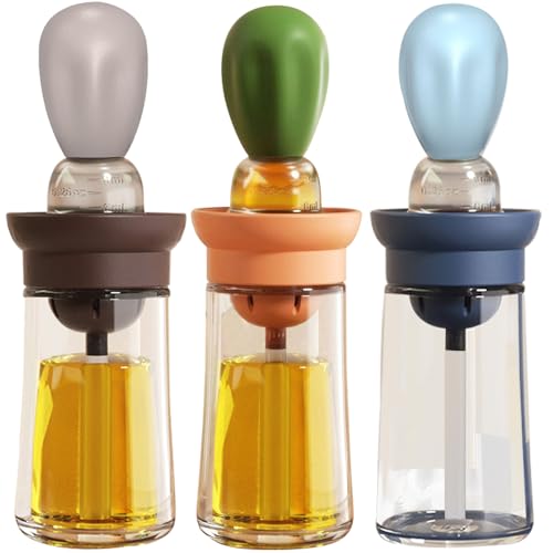 Oil Dispenser with Brush (Blue+Grey+Green)