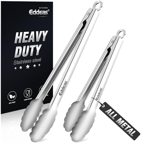 Metal Tongs For Cooking Up To 600°F Kitchen Tongs 2PCS (2 Count)