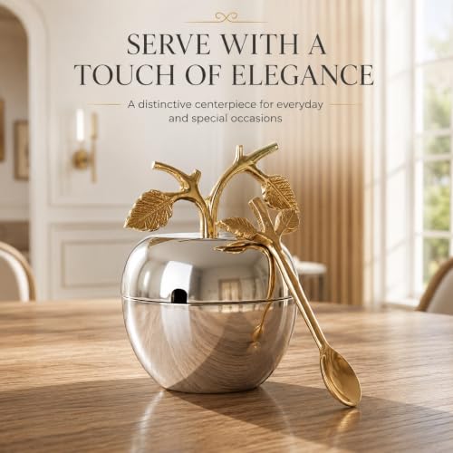 Silver Honey Jar Dish