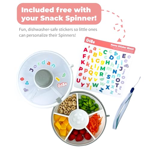 Kids Small Snack Spinner Flip Bundle with Hand Strap and Sticker Sheet (Coral Pink / Small - Flip)