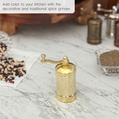 Manual Black Pepper Grinder (Yellow)