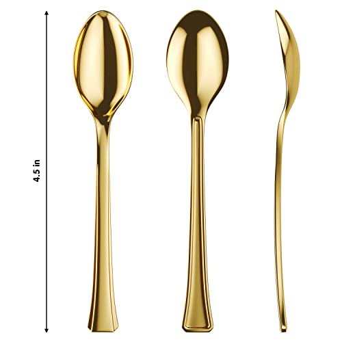 Mini Spoons for Desserts (Mini Gold Spoon)