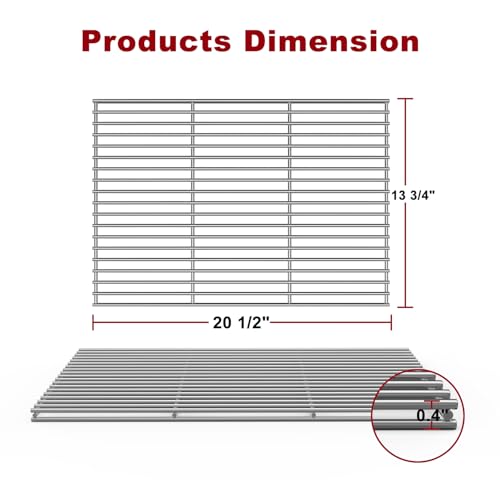 Griddle Grill Grate Replacement Parts for Blackstone 36"Griddle Grill (20.5x 13.75 / Silver)