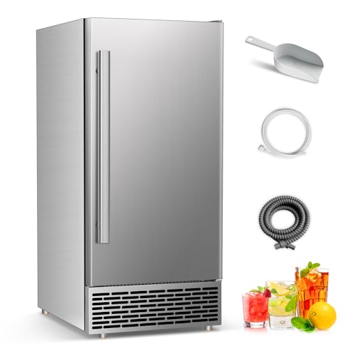 120 lbs High Output Commercial Ice Maker Undercounter Reversible Door
