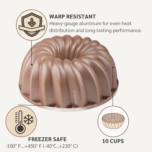 Classic 10 Cup Fluted Cake Pan Nonstick