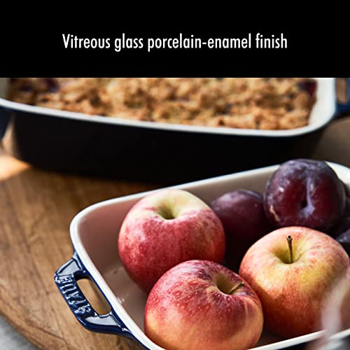 2 Pc Rectangular Ceramic Baking Dish Set