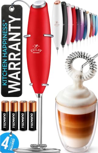 Powerful Milk Frother Wand With Duracell Batteries