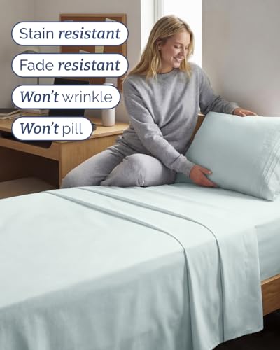 Twin XL 3 Piece Sheet Set (23 - Ice Blue / Twin XL)