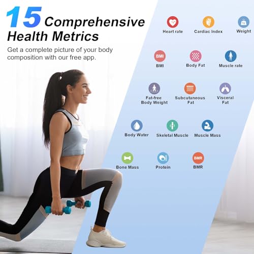 Smart Scale for Body Weight (Black / 4-electrode)