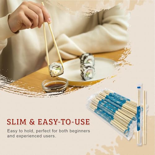52USA Disposable Bamboo Chopsticks (100 pairs)