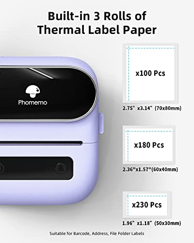 Label Maker Bluetooth Thermal Printer for Barcode