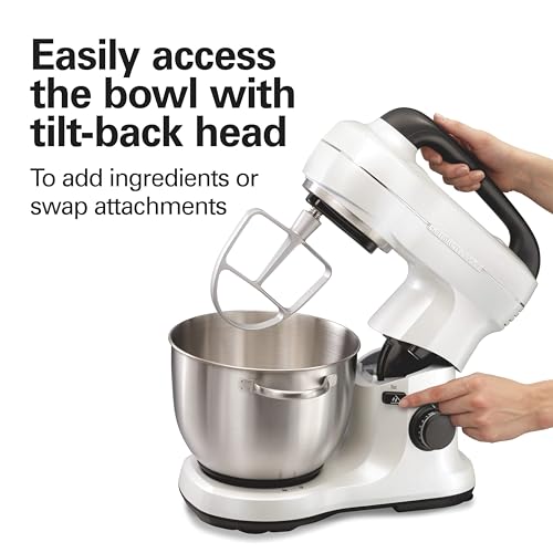 4 Qt Electric Stand Mixer With 7 Speeds (White / 4 Quarts)