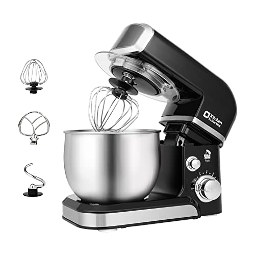 Stand Mixer 3.2Qt Small Electric Food Mixer (Black)