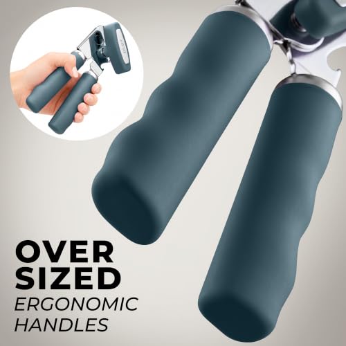 Stainless Steel Swing Open Manual Can Opener Comfortable Grip (Green / Swing Open)