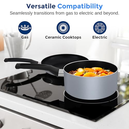Kitchenware Pots & Pans Basic Kitchen Cookware (Gray)
