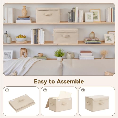 Memory Keepsake Storage Box (Khaki / Large-2 Pack)
