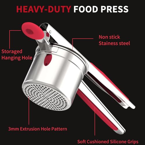 15oz Stainless Steel Potato Masher Ricer (SPR-R)