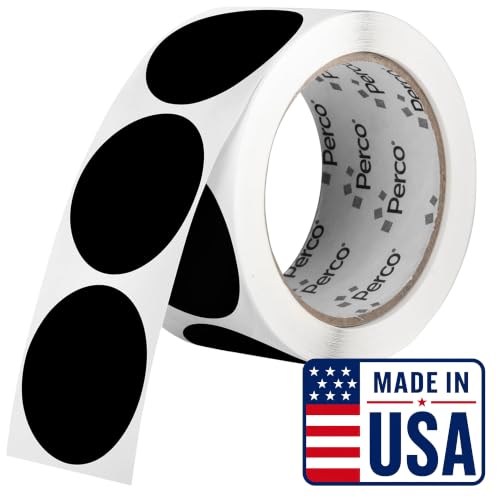 Black Round Circle Dot Sticker 2 (Black / 2 Inch)
