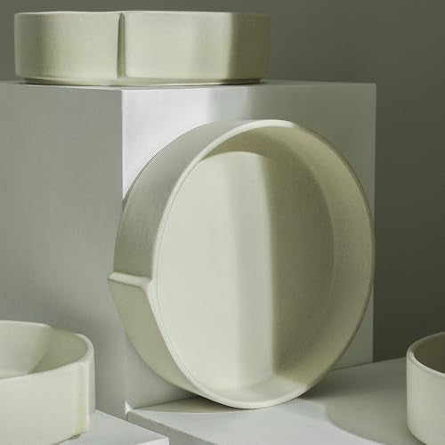 Bao 4 Piece Pasta Bowl Set Stoneware (Beige / 4-Piece - Pasta Bowl)
