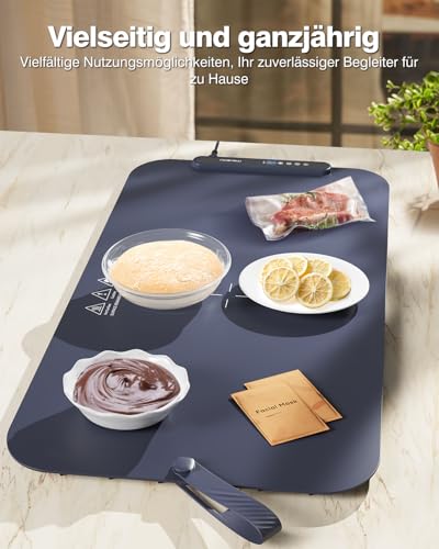 Food Warming Mat (27.56*15.75inch / Dark Blue)