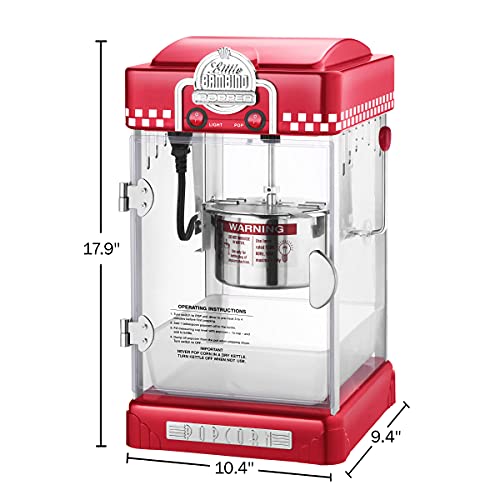 Popcorn Little Bambino 2.5oz Popcorn Machine (Red)