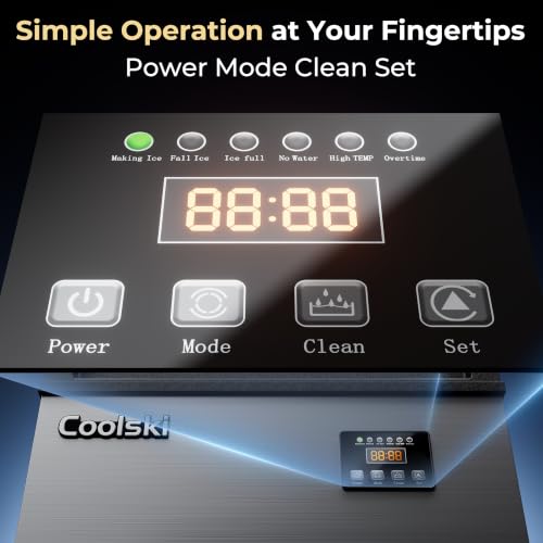 Commercial Ice Maker Machine (100lbs/24H / Commercial Ice Maker-Black)
