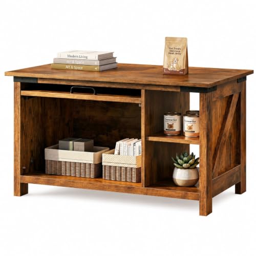 Wooden Coffee Table with Flip (Urban2_brown / 31.5")