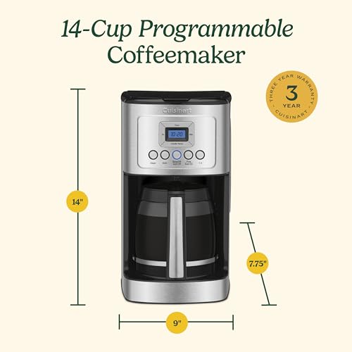 Coffee Maker Programmable (14-Cup Glass / Stainless Steel)