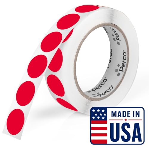Red Round Circle Dot Sticker 1 (Red / 1 Inch)