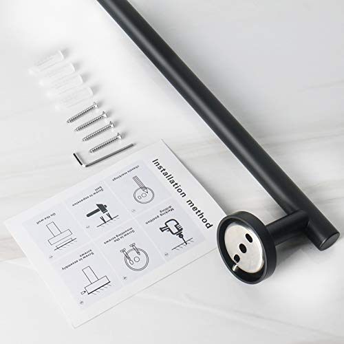 Bath Towel Bar (Matte Black / 33 Inch)