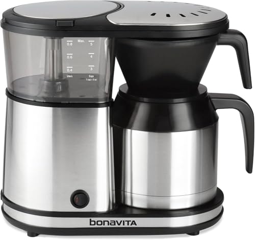 5 Cup Drip Coffee Maker Machine (Stainless Steel)